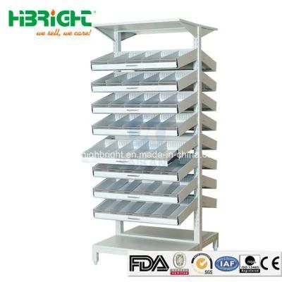 New Design Pharmacy Display Shelves with Drawer