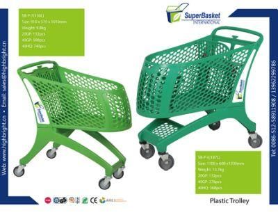 Plastic Shopping Trolley for Stores and Supermarkets