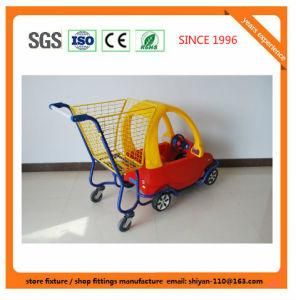 High Quality Supermarket Shop Retail Shopping Trolley Manufacture Metal and Zinc/Galvanized/ Chrome Surface 08013
