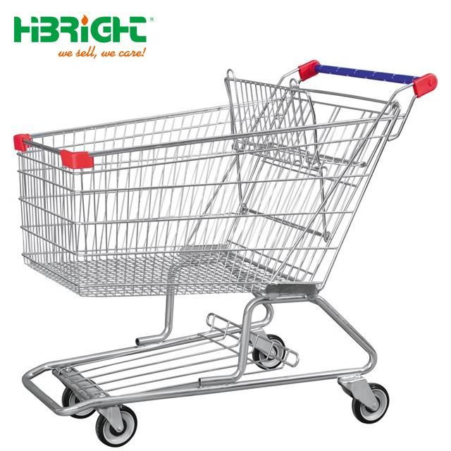 Double Basket Supermarket Shopping Cart