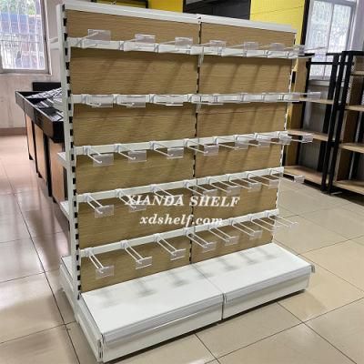 Supermarket Wooden Display Rack Gondola Rack