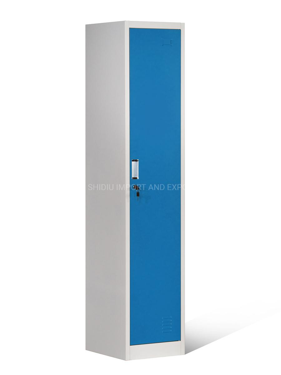 Metal 1 Tier Locker Storage Organizer Personal Office Locker for Staff Clothes/Uniform Storage Steel Wardrobe Locker Cabinet