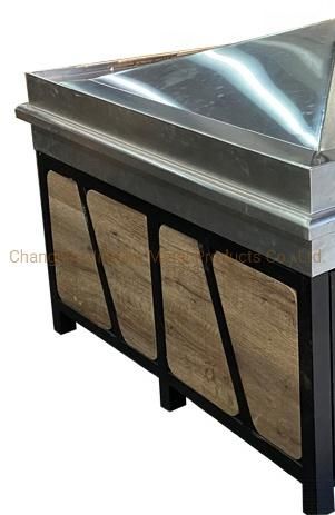 Supermarket & Store Shelves Fruit and Vegetable Wooden Display Rack