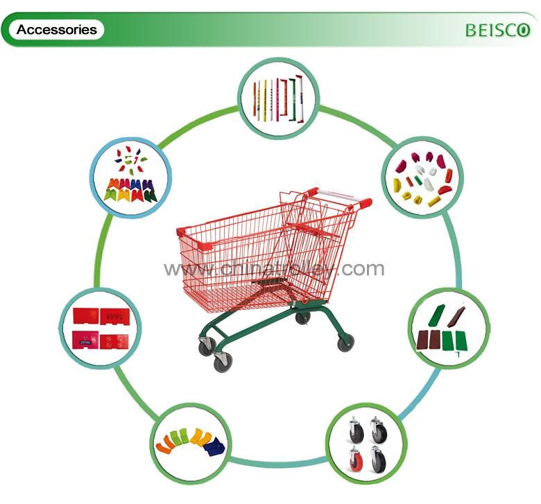 Customizable Commercial Shopping Trolley for European Market