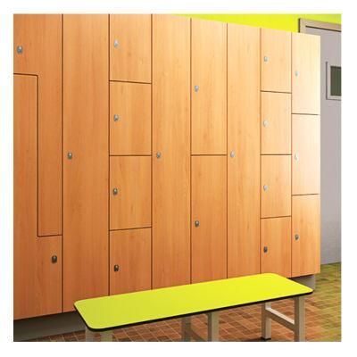 Low Price Wood Grain Luggage Locker Cabinet for Bath Center