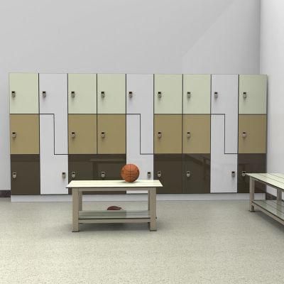 Factory Direct Selling High Pressure Laminate Locker, Customized Size Color Compact Phenolic Board HPL Locker/