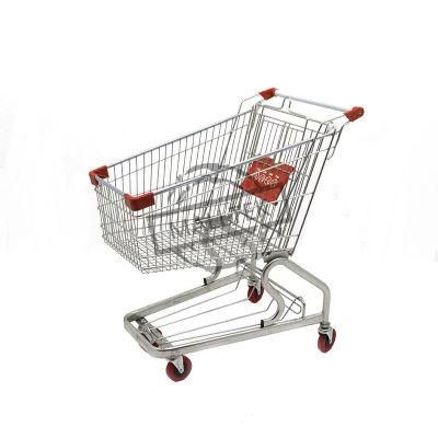 Heavy-Duty German Style Zinc Plated Supermarket Trolley for Child Seats