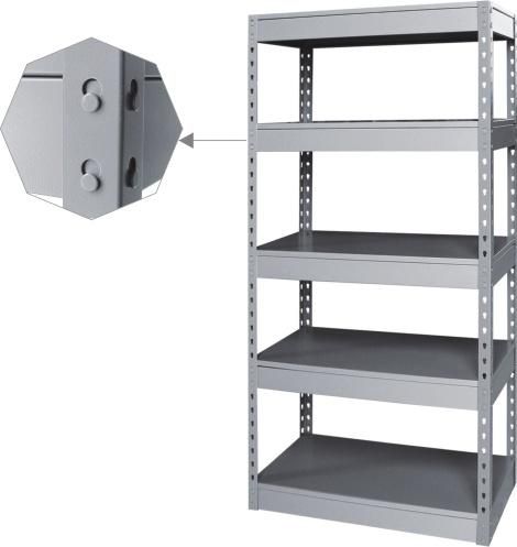 Steel Metal Heavy Supermarket/Warehouse Display Adjustable Rivet Rack Shelving