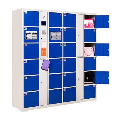 24 Door Automated Steel Storage Locker Face Recognition Cabinet