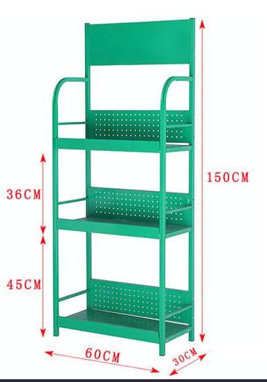 Filling Station Lubricating Floor Metal Motor Oil Display Rack