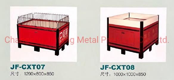 Supermarket Display Table Metal Counter Supermarket Promotion Table