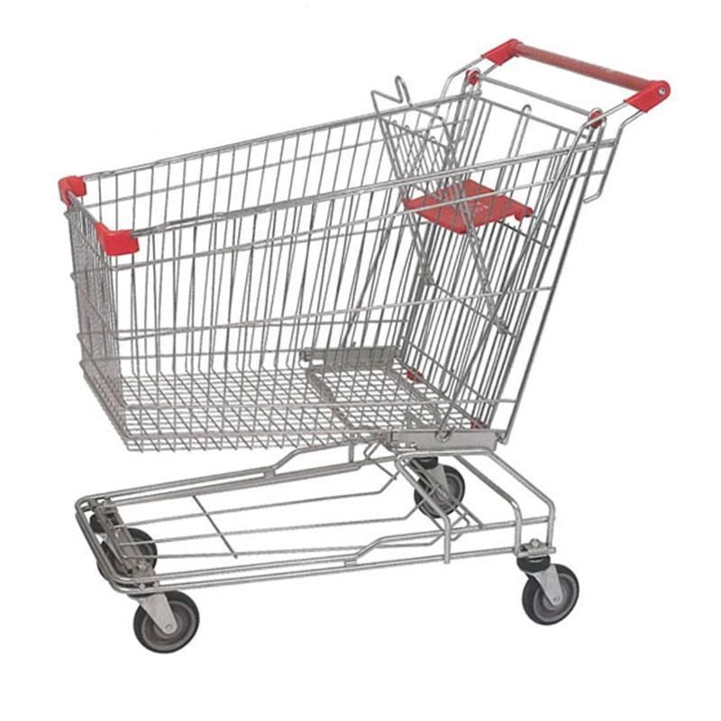Customized Supermarket Foldable Steel Shopping Cart Shopping Trolleys
