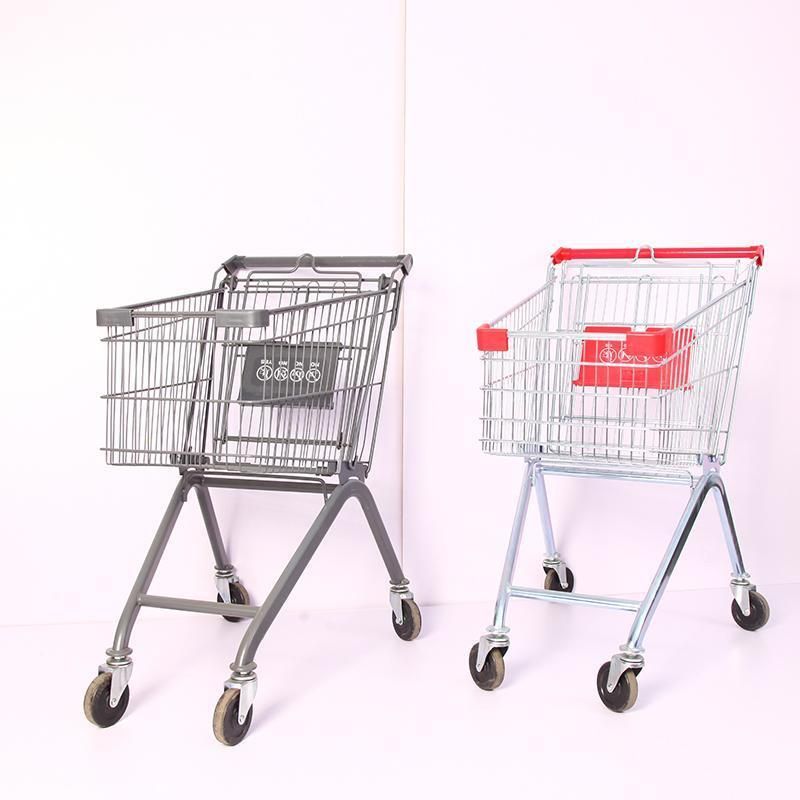 Wholesale Manufacturers Metal Supermarket Trolley Adult Shopping Trolley Cart