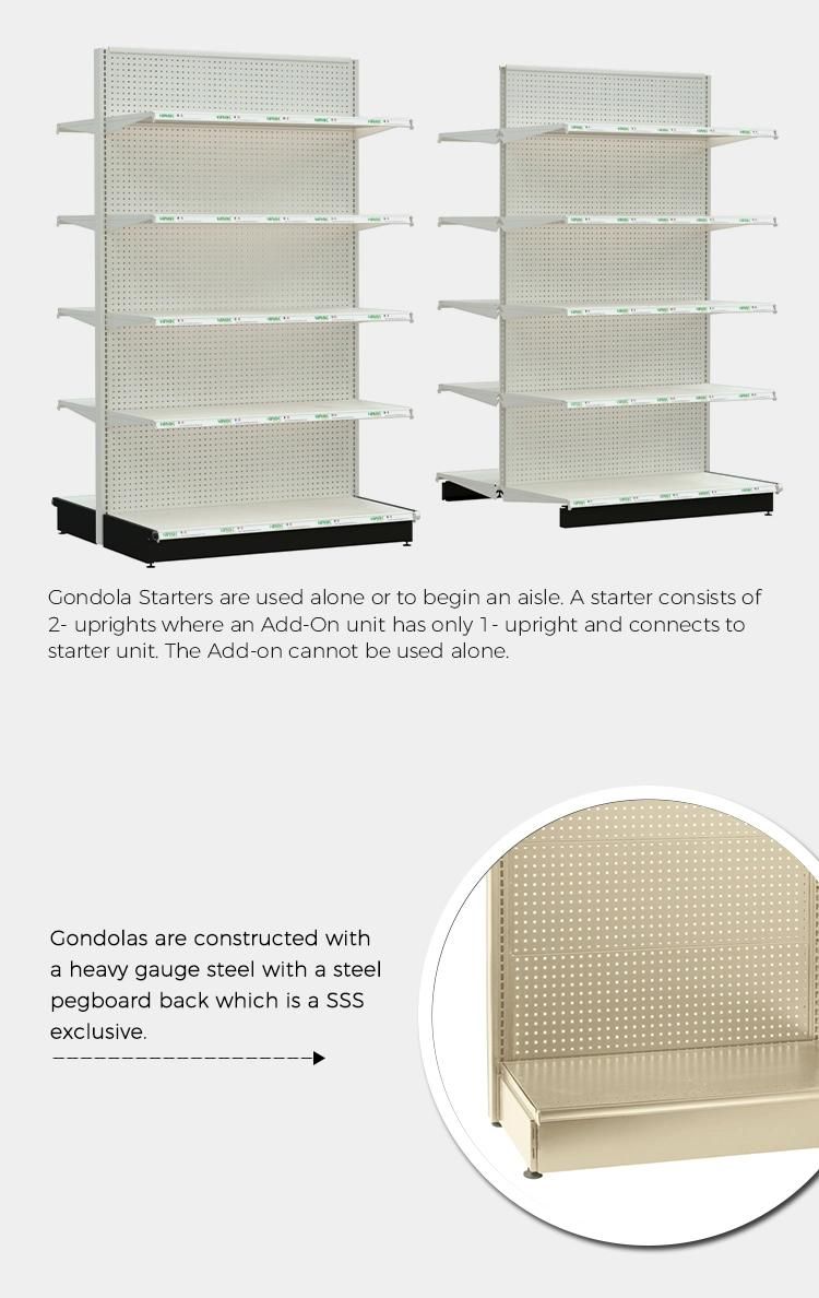American Style Supermarket Shelf Heavy Duty Gondola