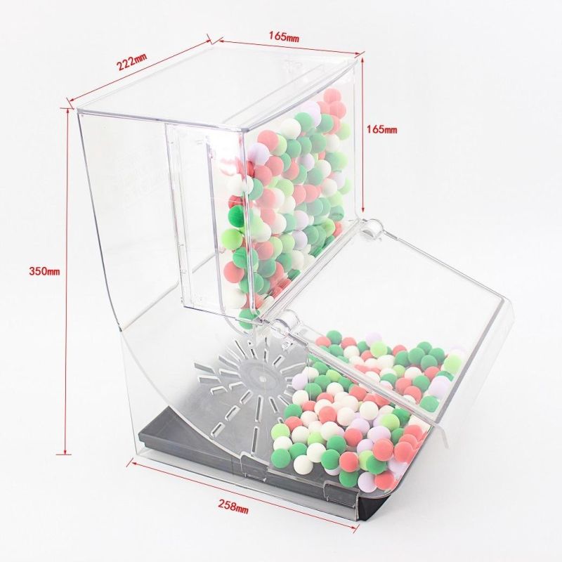 Professional Manufacturer Clear Pick and Mix Candy Bin with Tray