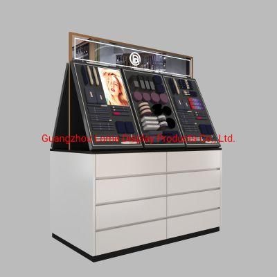 Makeup Showcase Skincare Furniture Cosmetic Display Stand Shopping Mall