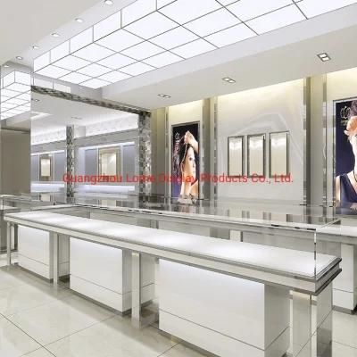 Luxury Jewelry Shop Glass Showcase Interior Decorative Design Modern Store Display