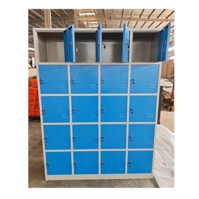 Fas-152 Lockers Cabinet Metal Furniture 4 Tier 20 Door Employee Clothes Shop Storage Steel Locker