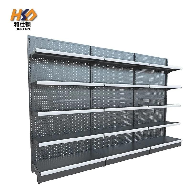 Factory Customized Gondola Grocery Display Stand Racks Supermarket Shelves