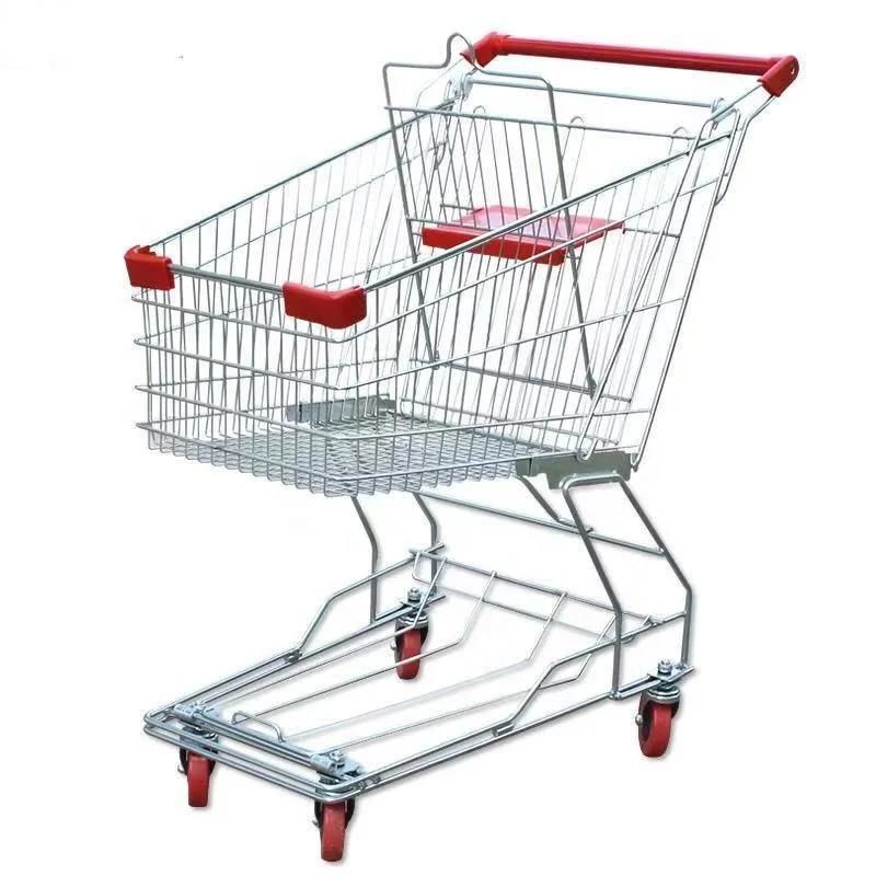 Convenient Store Supermarket Metal Basket Trolley