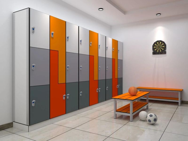 Factory Direct Sale Durable HPL Wood Gym Lockers