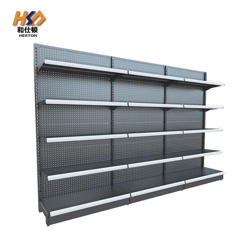 Heavy Duty Supermarket Rack Store Shelf Double-Sided Gondola for Shop