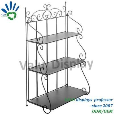 3-Tier Home and Outdoor Garden Decorative Metal Bathroom Balcony Shelf