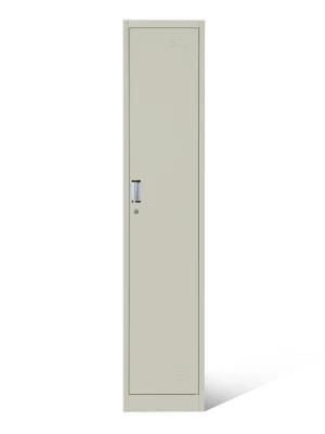 Single Door Steel Locker Kd Metal Individual Locker Cabinet for Clothes Storage