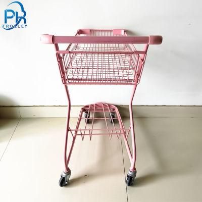 Supermarket Shopping Trolly Pink Shopping Cart