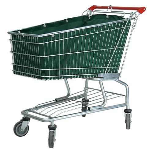 Factroy Direct Sell American Style 240LTR Shopping Trolley Cart with Bottom Shelf
