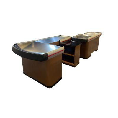 L Shaped Checkout Counter Widely Used Surpassing Excellent Supermarket Cash Table