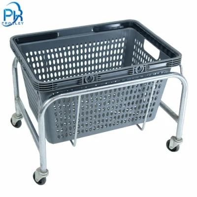 Steel Basket Holder for Supermarket