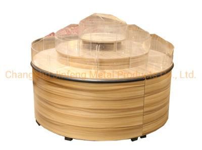Supermarket and Shopping Mall Wooden Display Rack for Snacks