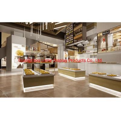 Bakery Display Cabinet Bread Shop Bakery Showcase Store Customized Design