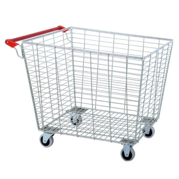 Tallying Trolley Moveable Wire Mesh Cage Flat Trolley
