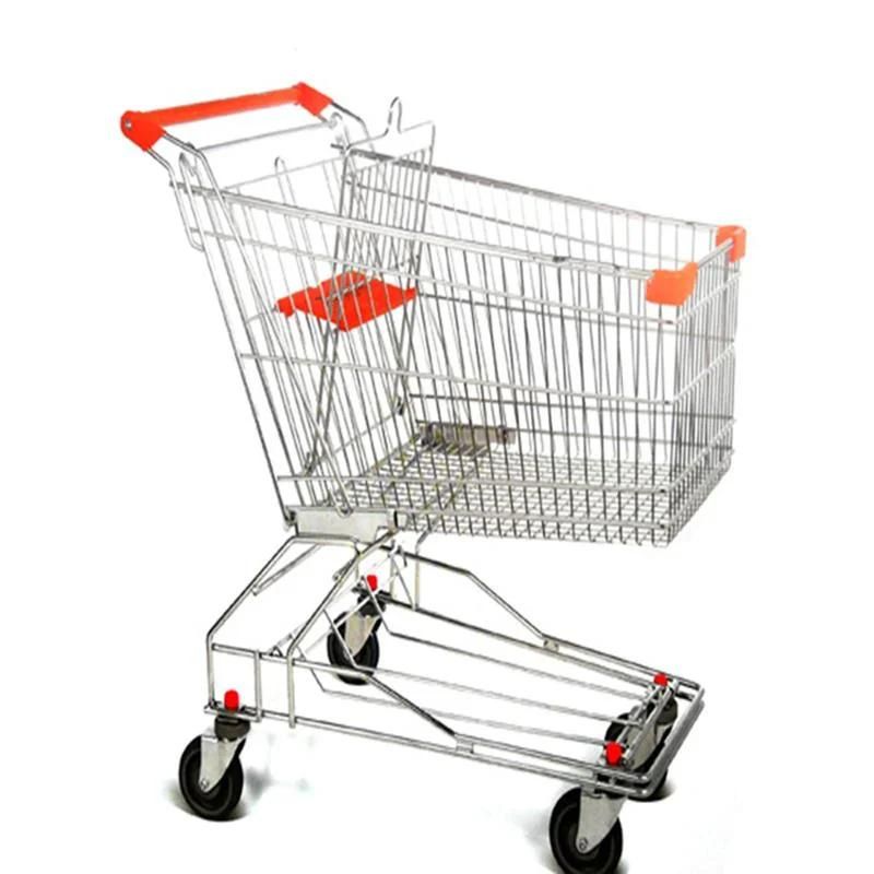 Euro Heavy-Duty Metal Supermarket Trolley Cart