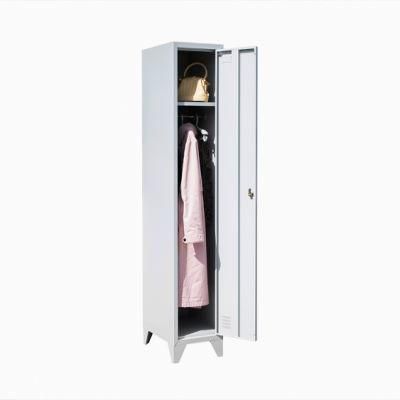 Gym Storage Wardrobe Steel Locker Cabinet Single Door Clothes Staff Metal Locker