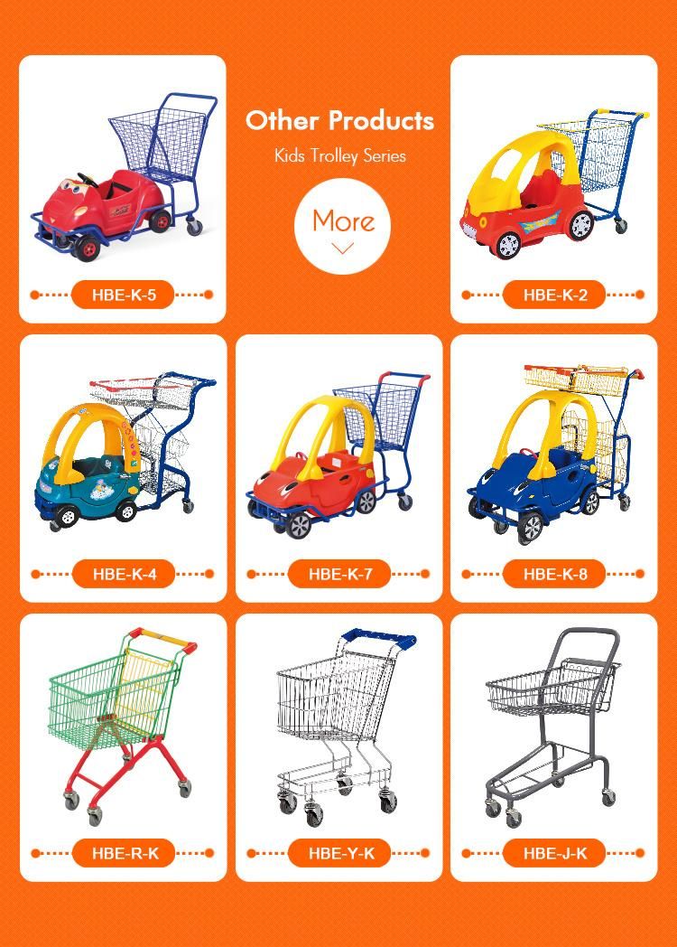 Hot Selling Plastic Supermarket Shopping Trolley for Kids