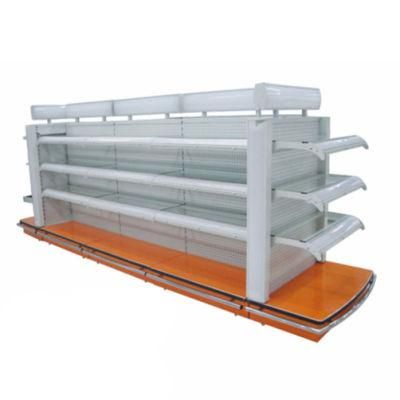 High Quality Steel Double Sided Cosmetics Display Shelf-a for Supermarket
