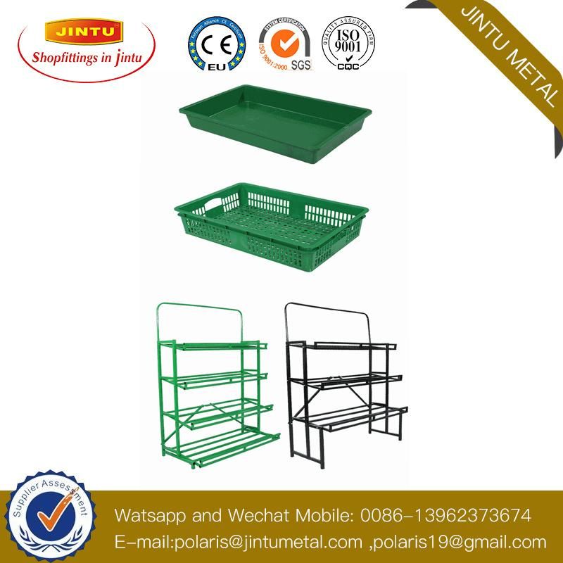 3 Tier Supermarket Fruit Vegetable Display Rack Shelf Wisda Display