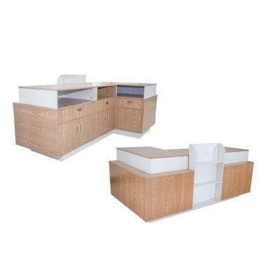 Factory Price Direct High Quality Supermarket Wooden Checkout Counter