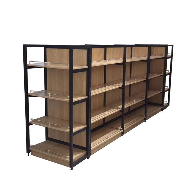 Factory Manufacturer Customized Steel Supermarket Gondola Display Rack Shelf